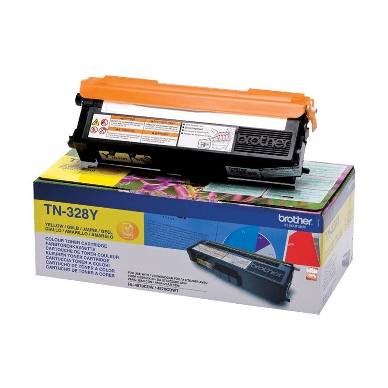 Toner BROTHER Toner TN-328 yellow
