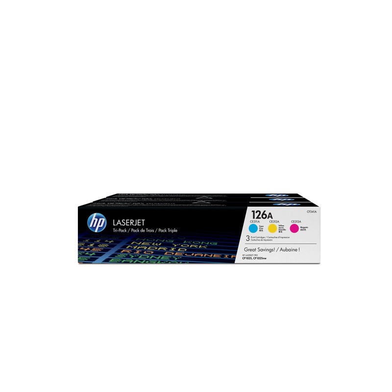 Toner HP 126A original toner cartridge cyan, magenta and yellow 3x 1.000 pages 3