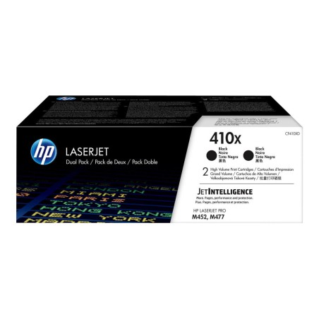 Toner HP 410X Original LaserJet Toner Cartidges Black High Yield 2-pack