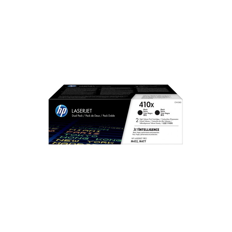 Toner HP 410X Original LaserJet Toner Cartidges Black High Yield 2-pack