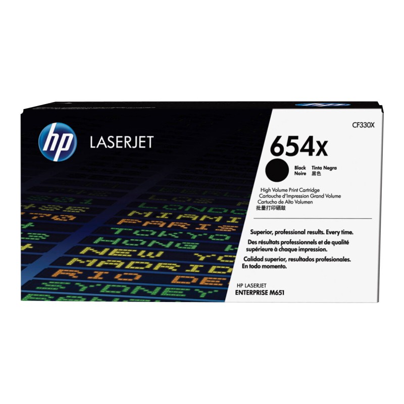 Toner HP 654X original toner cartridge black high capacity 20.500 pages 1-pack