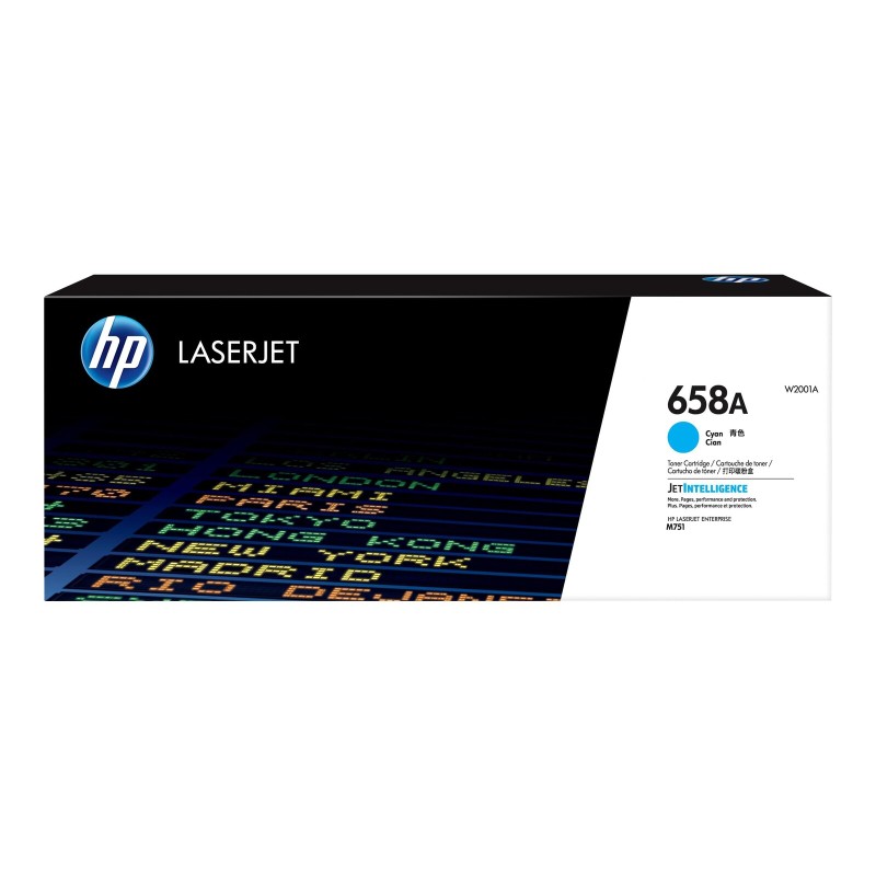 Toner HP 658A Cyan LaserJet Toner Cartridge