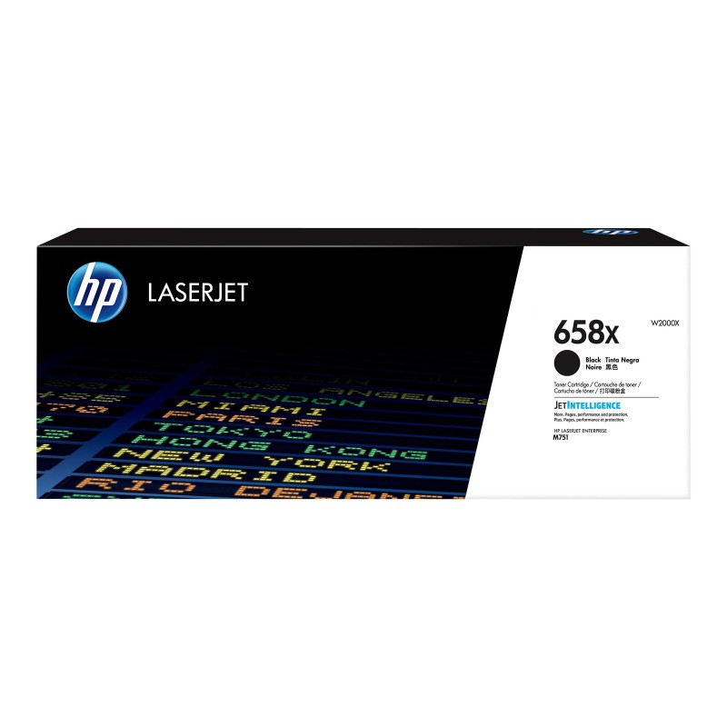 Toner HP 658X Black LaserJet Toner Cartridge