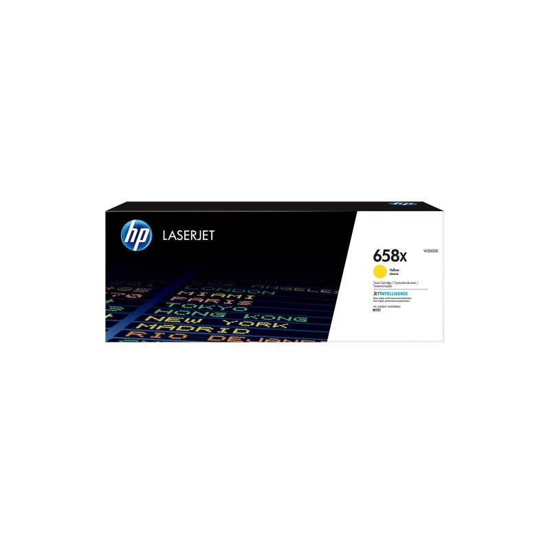 Toner HP 658X Yellow LaserJet Toner Cartridge