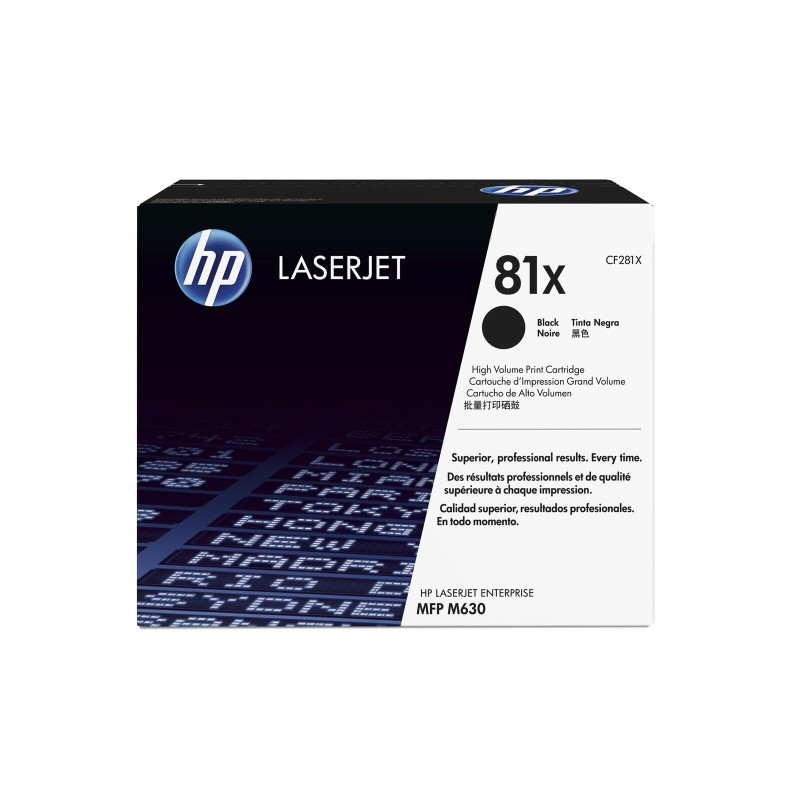 Toner HP 81X original toner cartridge black high capacity 25.000 pages 1-pack