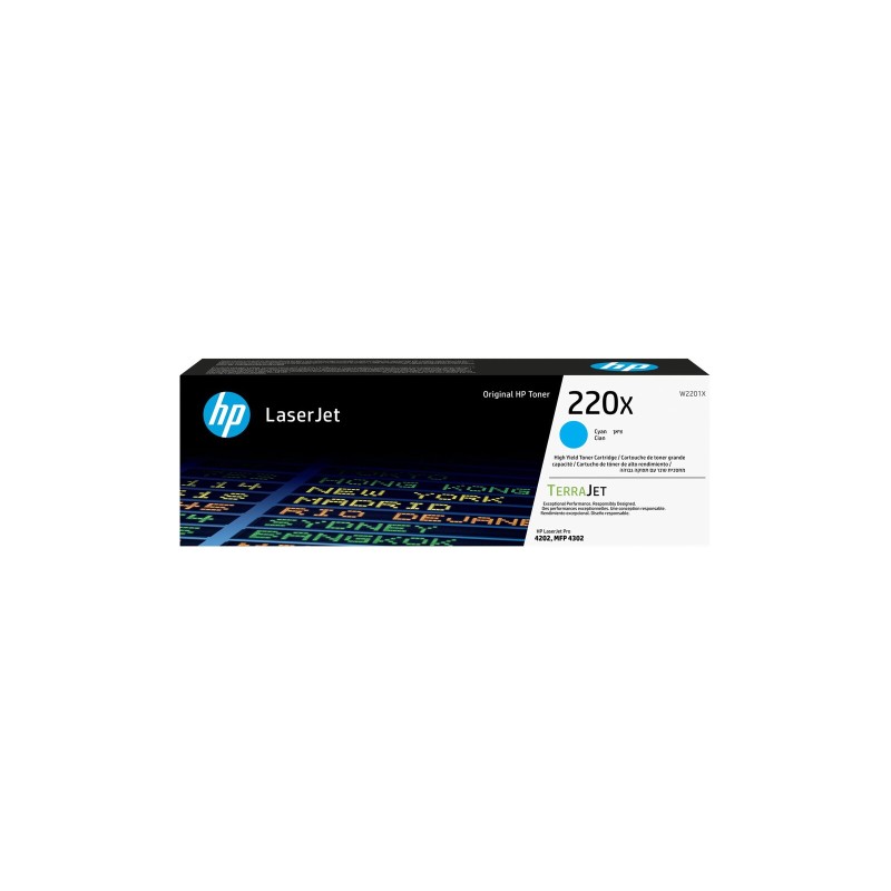 Toner HP 220X za LJ PRO 4202/MPF 4302, cyan