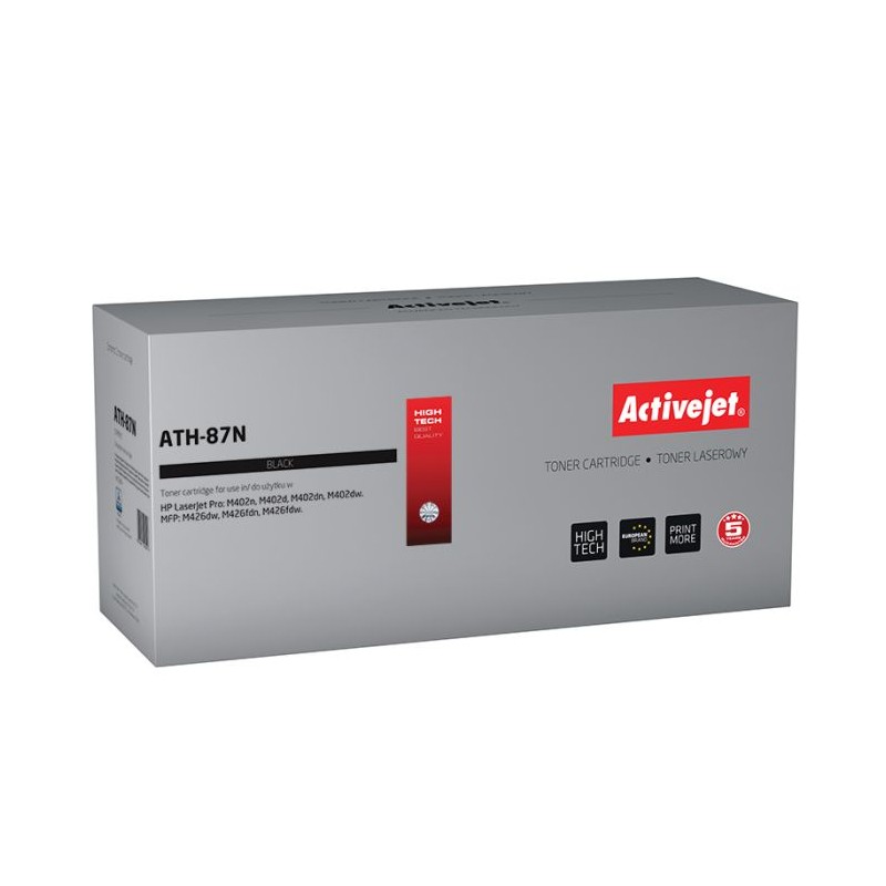 Toner ActiveJet ATH-87N (HP 87A CF287A), črn