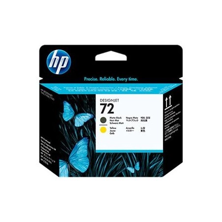 Tiskalna glava HP 72 Matt black/ yellow, C9384A