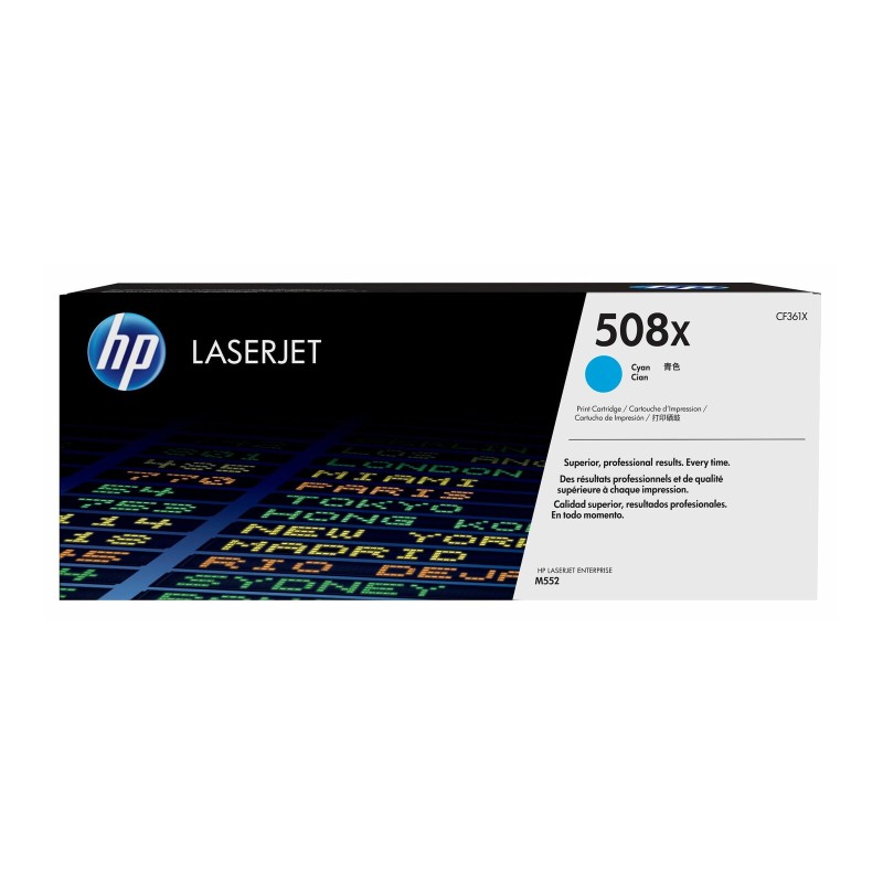 Toner HP 508X, cyan, CF361X