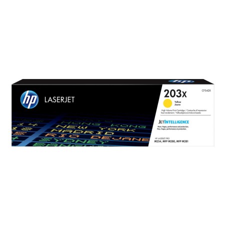 Toner HP 203X, CF542X, rumen, 2500 strani
