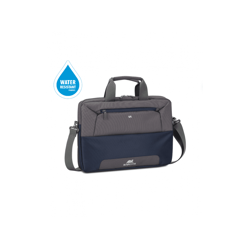 RIVACASE torbica 7727 za prenosnike do 14 inch  - sivo moder