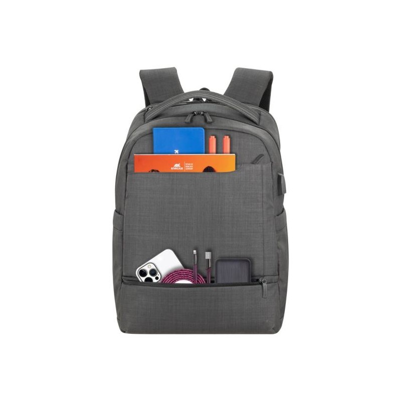 Nahrbtnik za prenosnik RivaCase 15.6", siv, 8363