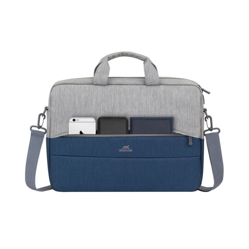 Torba za prenosnik RivaCase 7532, do 15.6, sivo-modra