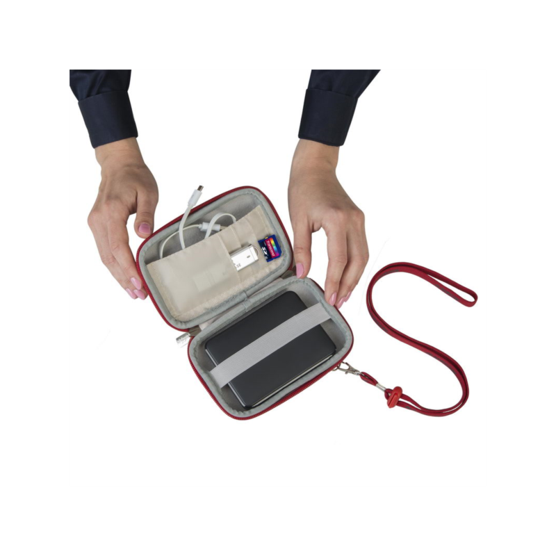 RivaCase rdeči etui za disk HDD 9101