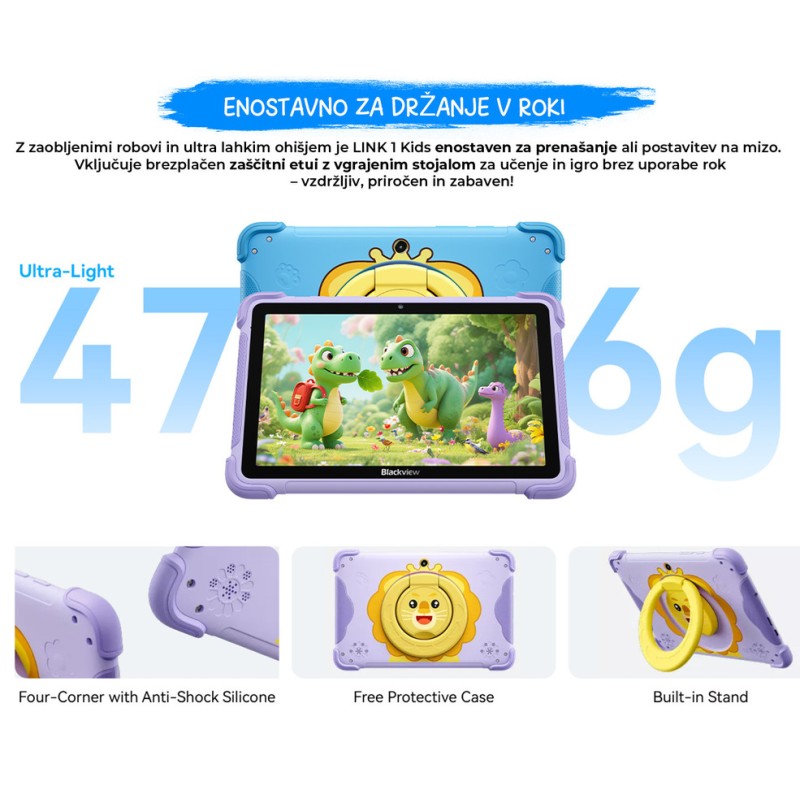 Tablični računalnik Blackview LINK 1 KIDS, 4GB, 64GB, moder