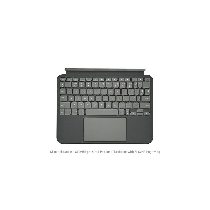 Ovitek s tipkovnico Logitech Combo Touch za iPad Pro 11, M4, grafitni, SLO g.