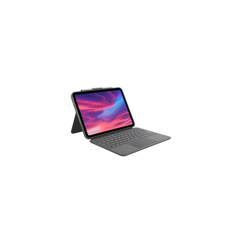 Ovitek s tipkovnico Logitech Combo Touch za iPad (10th gen.), siv, Slo g