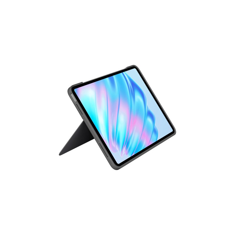 Ovitek s tipkovnico Logitech Combo Touch za iPad Air 11, M2, siv, Slo g.