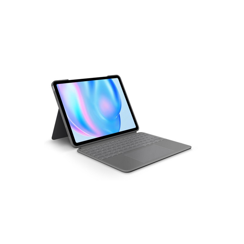 Ovitek s tipkovnico Logitech Combo Touch za iPad Air 13, M2, siv, Slo g.