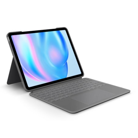 Ovitek s tipkovnico Logitech Combo Touch za iPad Air 13, M2, siv, Slo g.