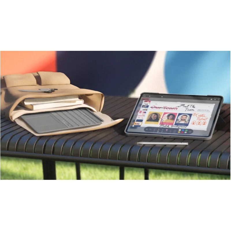 Ovitek s tipkovnico Logitech Combo Touch za iPad Air 13, M2, siv, Slo g.