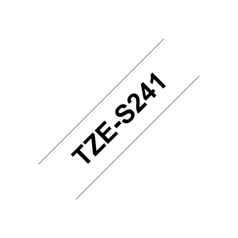 Brother TZES241 Bel/črn 18mm, trak za PT