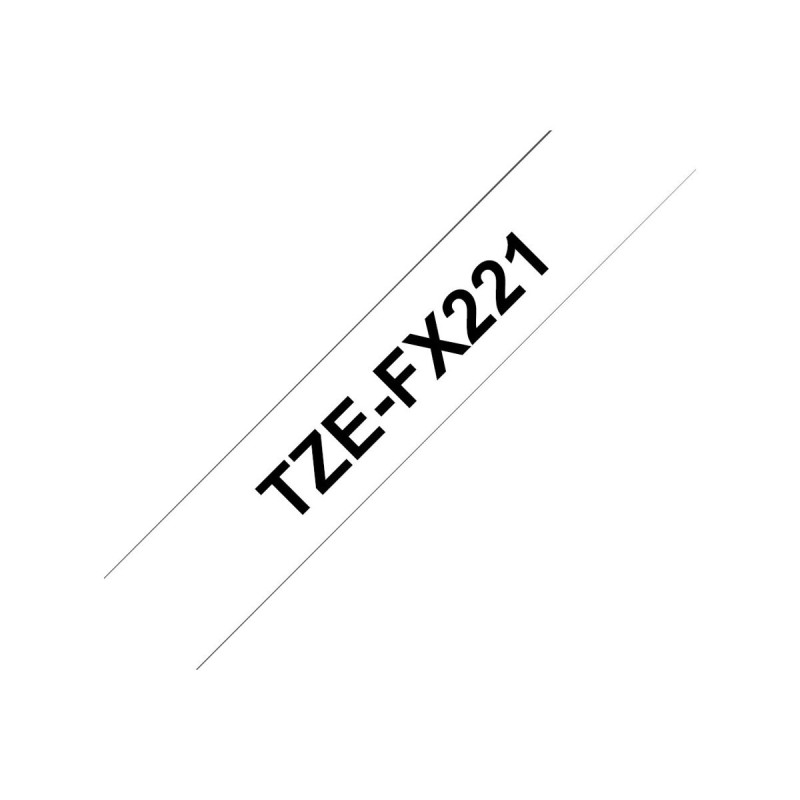 Trak za Brother P-touch TZEFX221 Flexi bel/črn 9mm