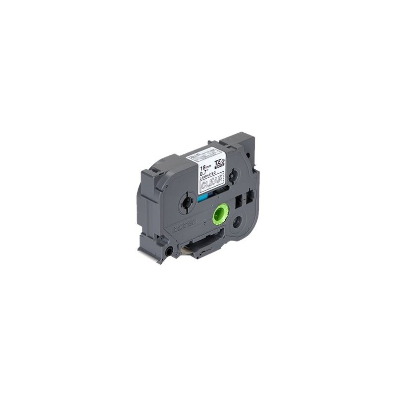 Laminiran trak Brother TZE-145, bela na prozornem, 18mm