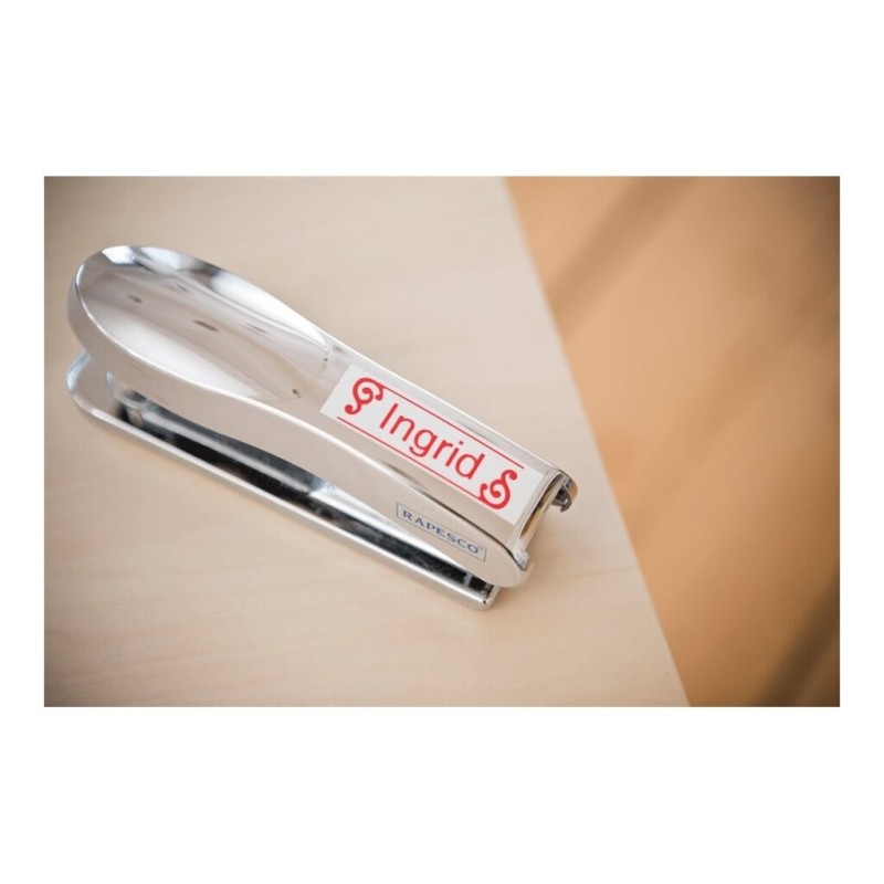 Laminirani trak Brother TZE-232, rdeča na belem, 12mm