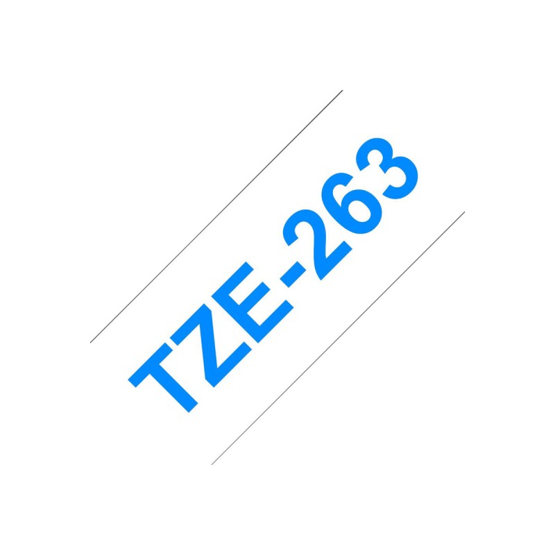 Laminirani trak BROTHER TZE263, moder/bel, 36mm