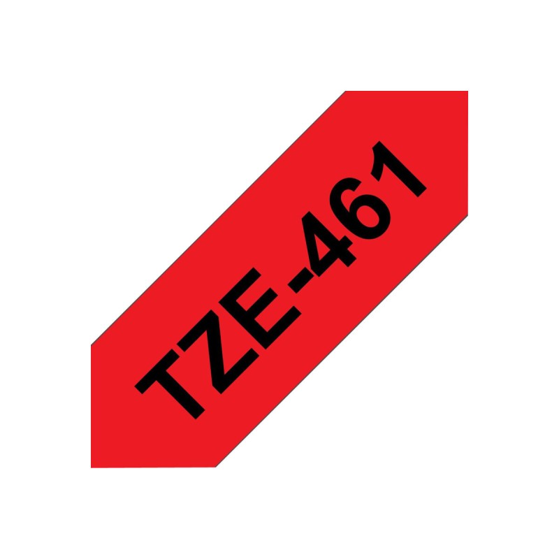 Laminirani trak BROTHER TZE-461, črn/rdeč, 36mm