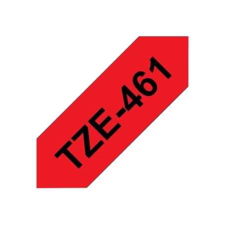 Laminirani trak BROTHER TZE-461, črn/rdeč, 36mm