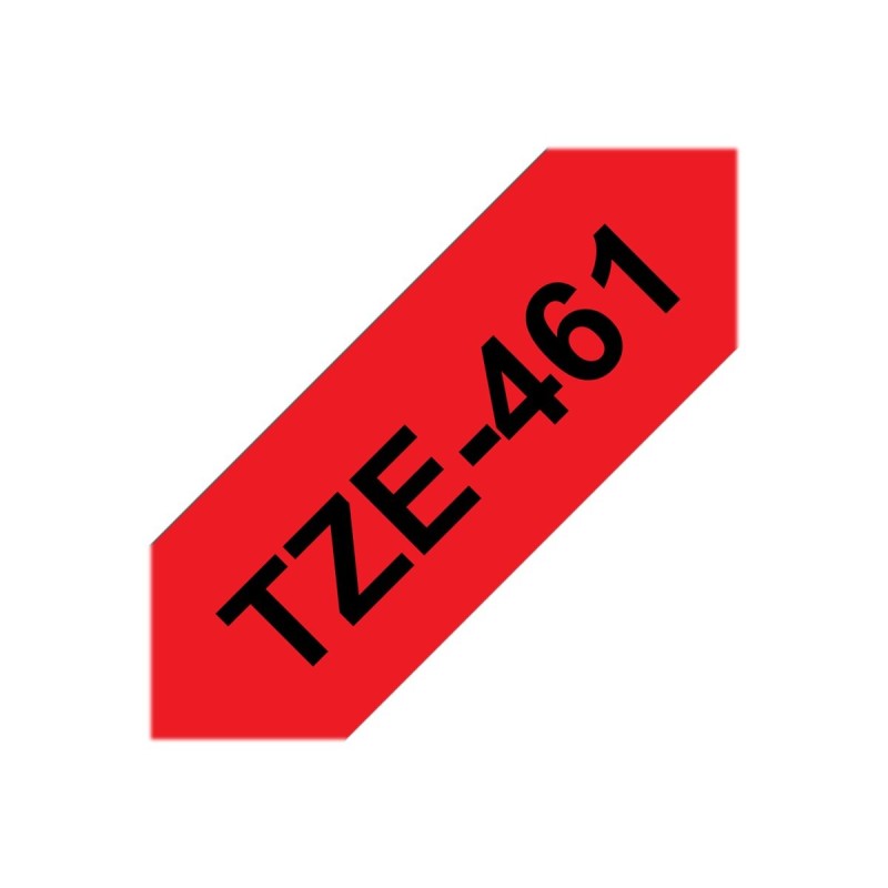 Laminirani trak BROTHER TZE-461, črn/rdeč, 36mm