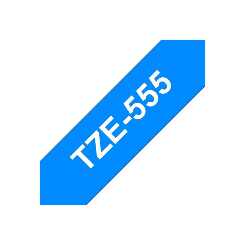 Laminirani trak BROTHER TZE555, bel/moder, 24mm