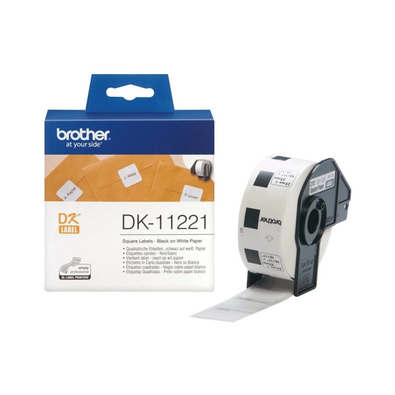 Nalepke BROTHER DK11221, 23mm x 23mm x 1000