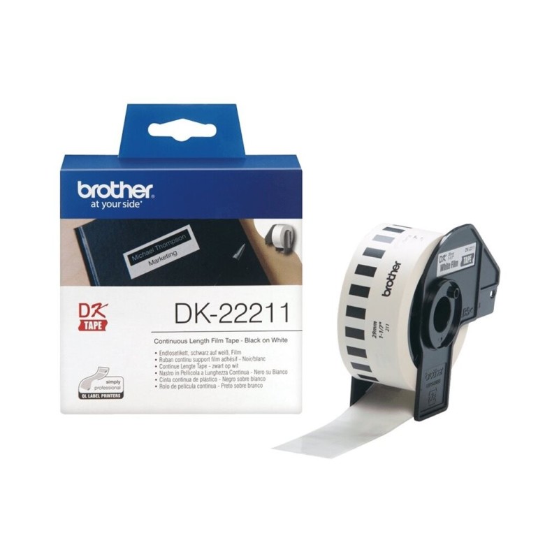 Nalepke BROTHER DK-22211, 29mm x 15.24m, bele