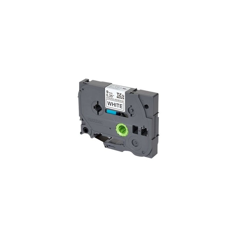 Trak BROTHER TZES221 črno/bel 9mm ADHESIVE TAPE