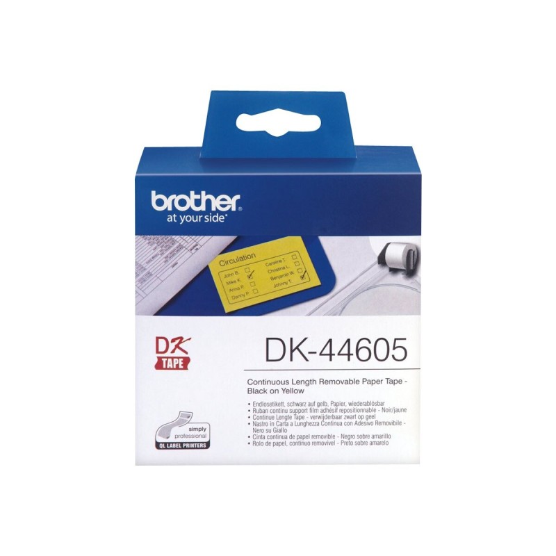 Trak BROTEHR DK44605, rumen, 62mm x 30.48m
