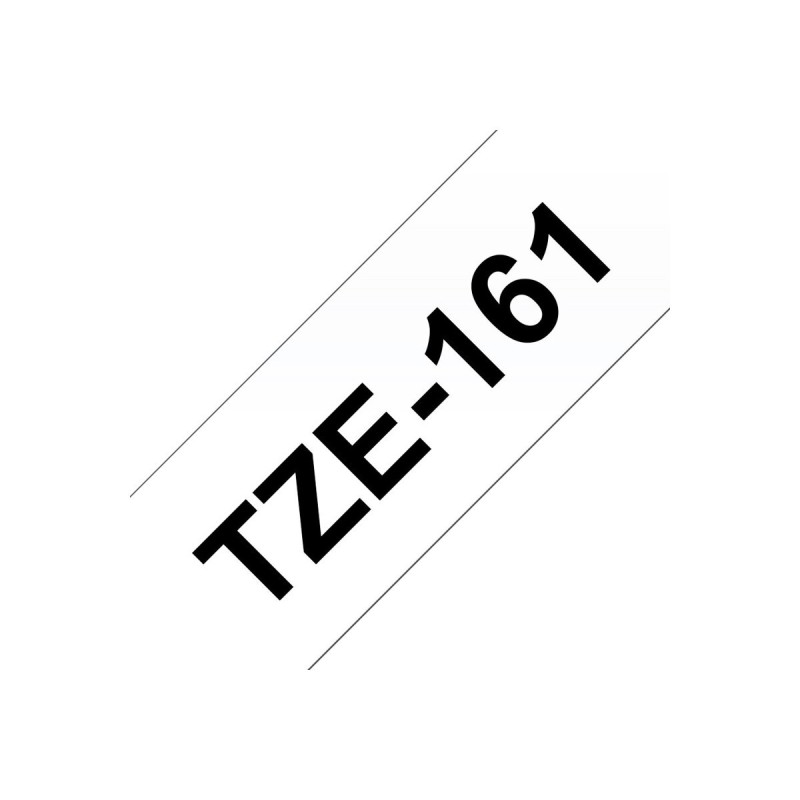 TZe161, Prozoren/Črn 36mm, Brother trak za tiskalnik nalepk