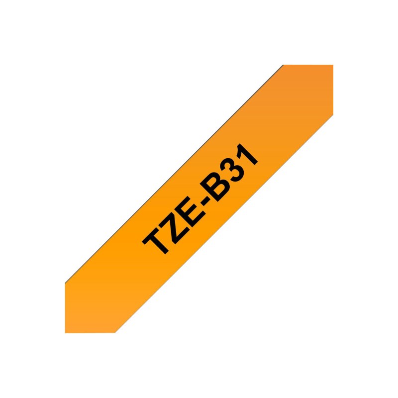 Tze-B31, Brother trak za tiskalnik nalepk, oranžen/črn