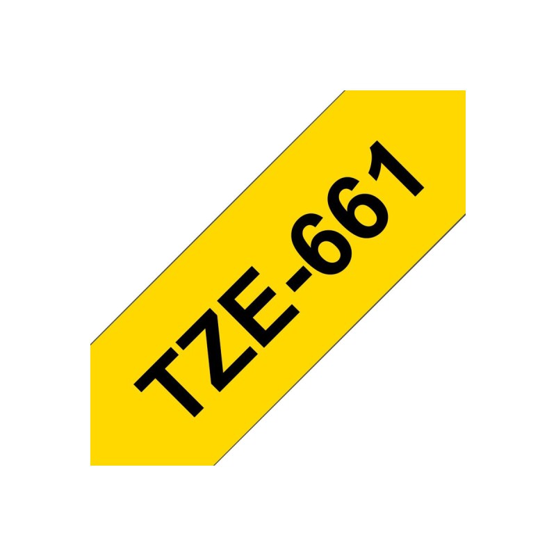 Brother TZE-661 črn /rumen 36mm,trak za PT, TZE661