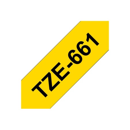Brother TZE-661 črn /rumen 36mm,trak za PT, TZE661