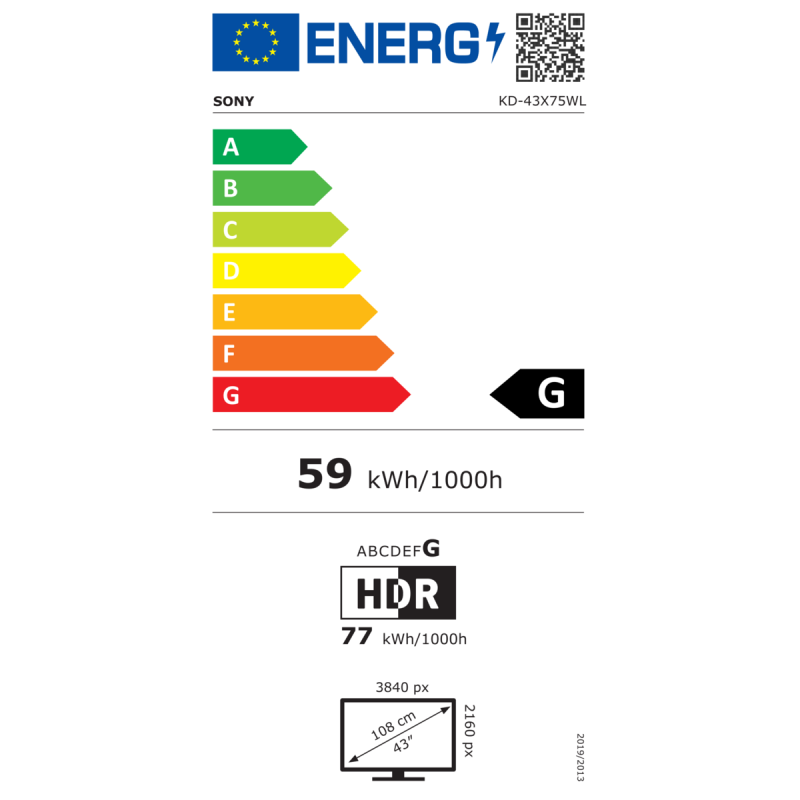 LED TV SONY KD43X75WLPAEP