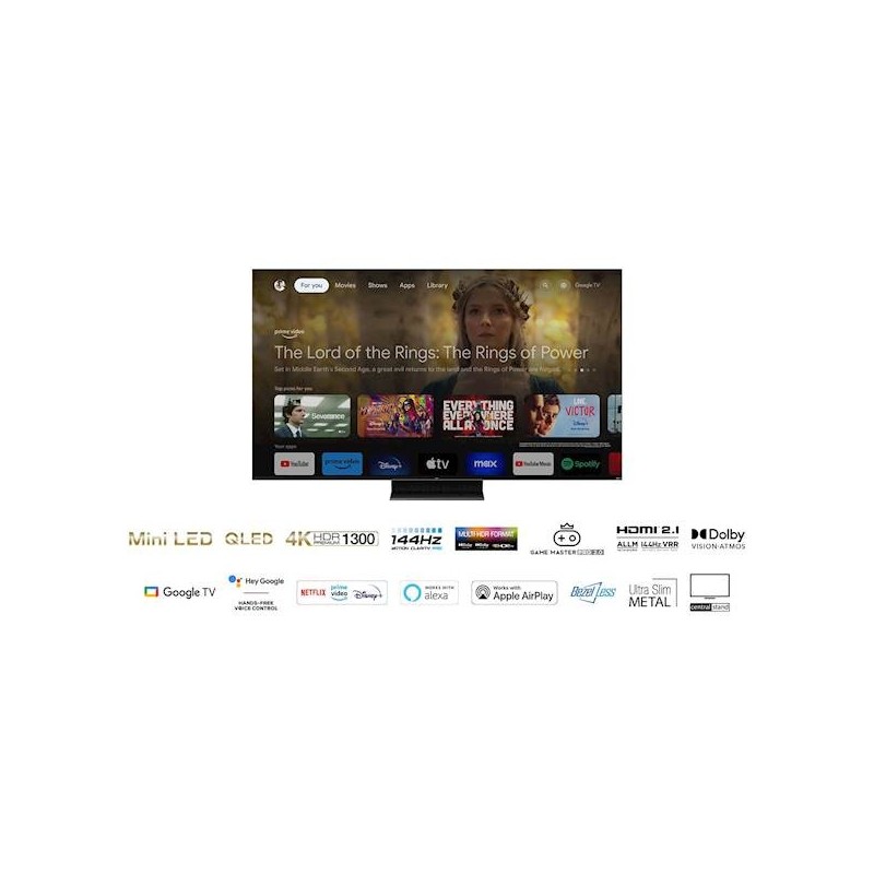 Televizor Mini LED QLED TCL 75C805
