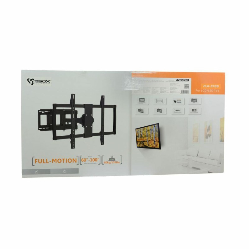 Stenski nosilec za TV / monitor PLB-3769 SBOX, črn