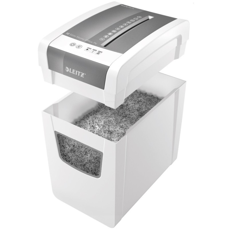 Uničevalec dokumentov leitz iq home slim 4x28 10-listni p4 80010000