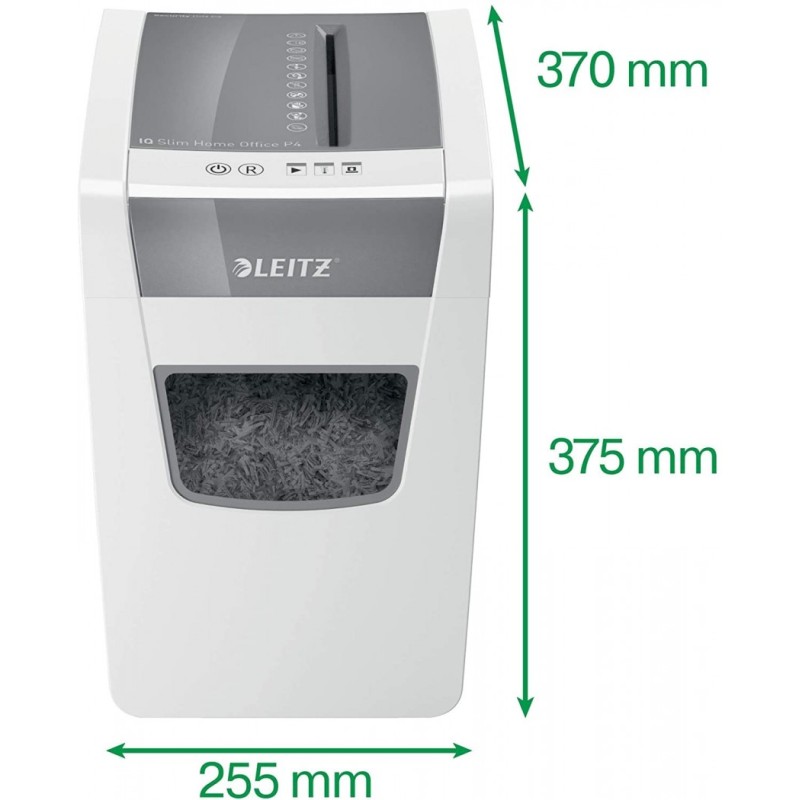 Uničevalec dokumentov leitz iq home slim 4x28 10-listni p4 80010000