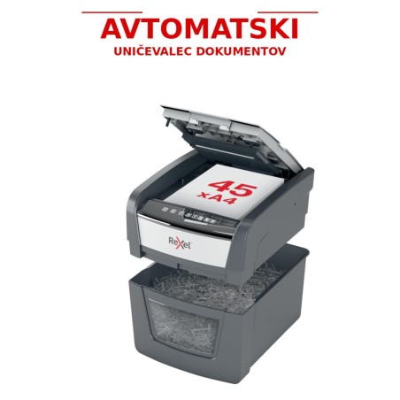 Uničevalec dokumentov rexel auto+ 45x 4x28/p4 optimum 2020045xeu