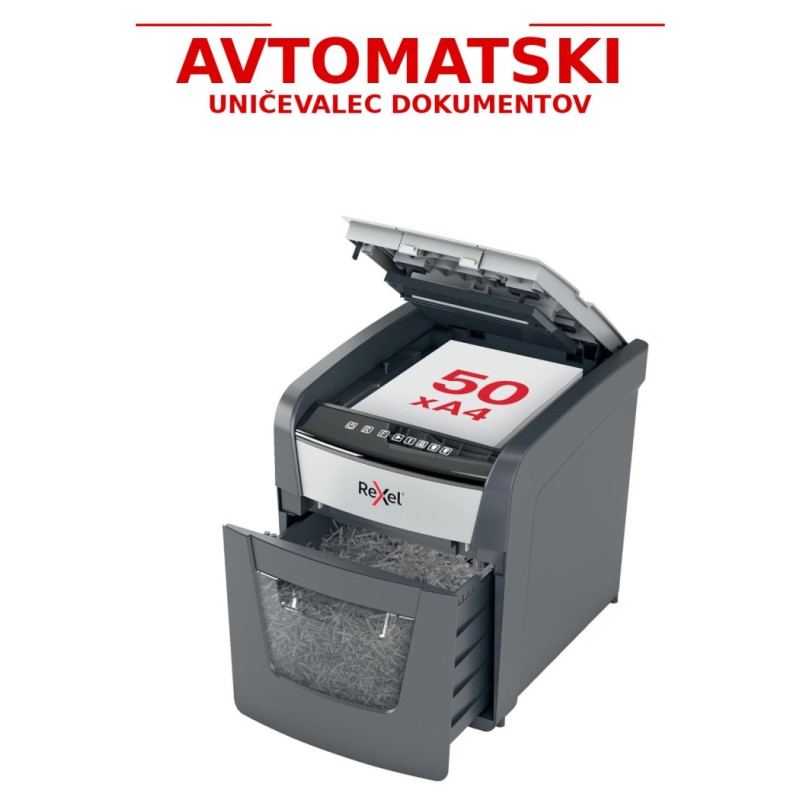 Uničevalec dokumentov rexel auto+ 50x 4x28/p4 optimum 2020050xeu