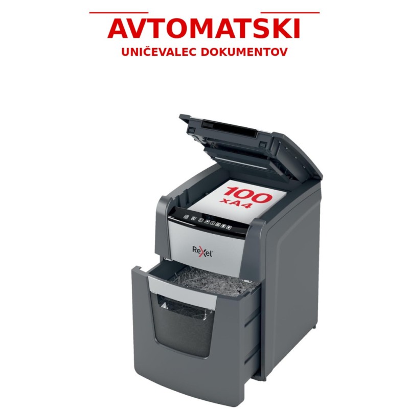 Uničevalec dokumentov rexel auto+ 100x 4x28/p4 optimum 2020100xeu